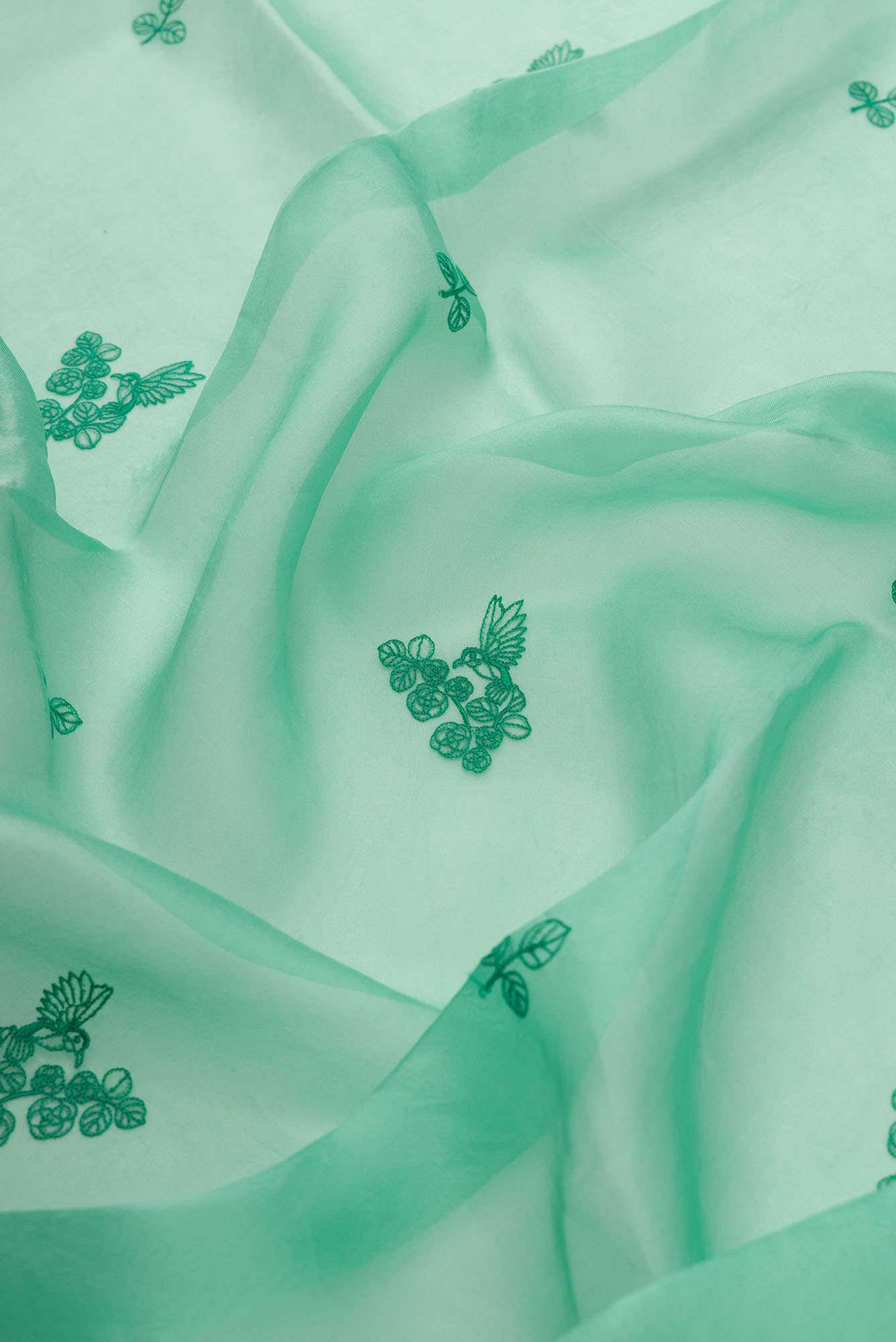 Day dreams Green  floral design saree from Embroidered Romance Collection by Nalli