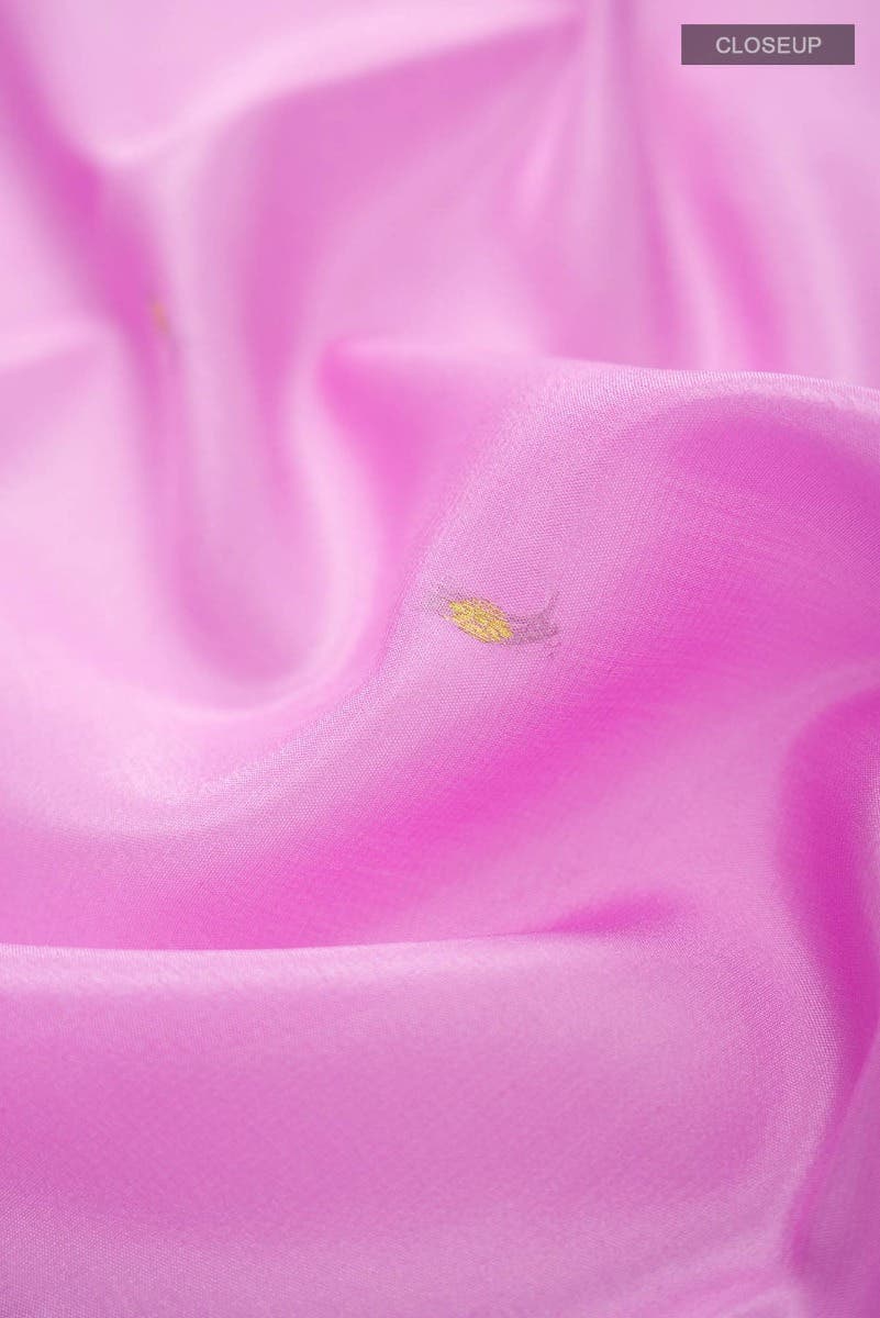 Pink Mysore Crepe Saree