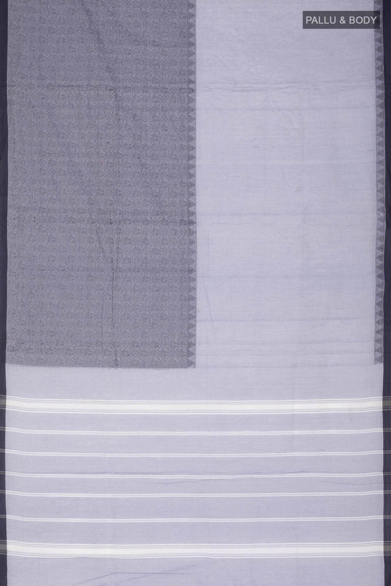 Blue Chettinad Cotton Saree