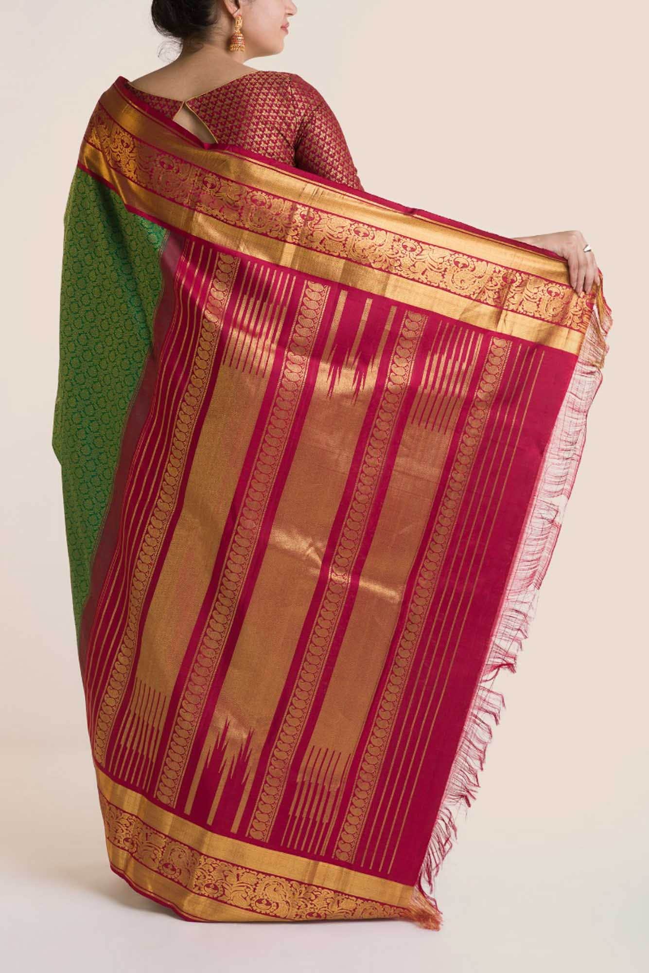 Mayil-Green Kanchipuram Silk Saree