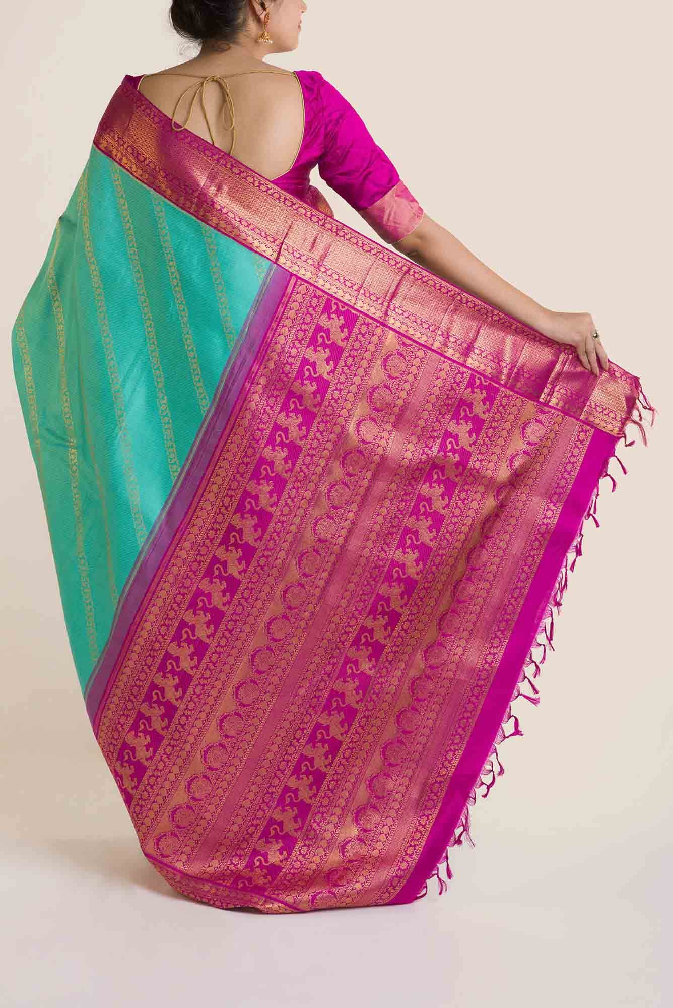 Yamuna-Green Kanchipuram Silk Saree