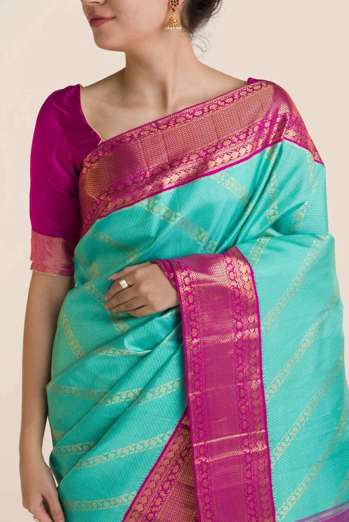 Yamuna-Green Kanchipuram Silk Saree