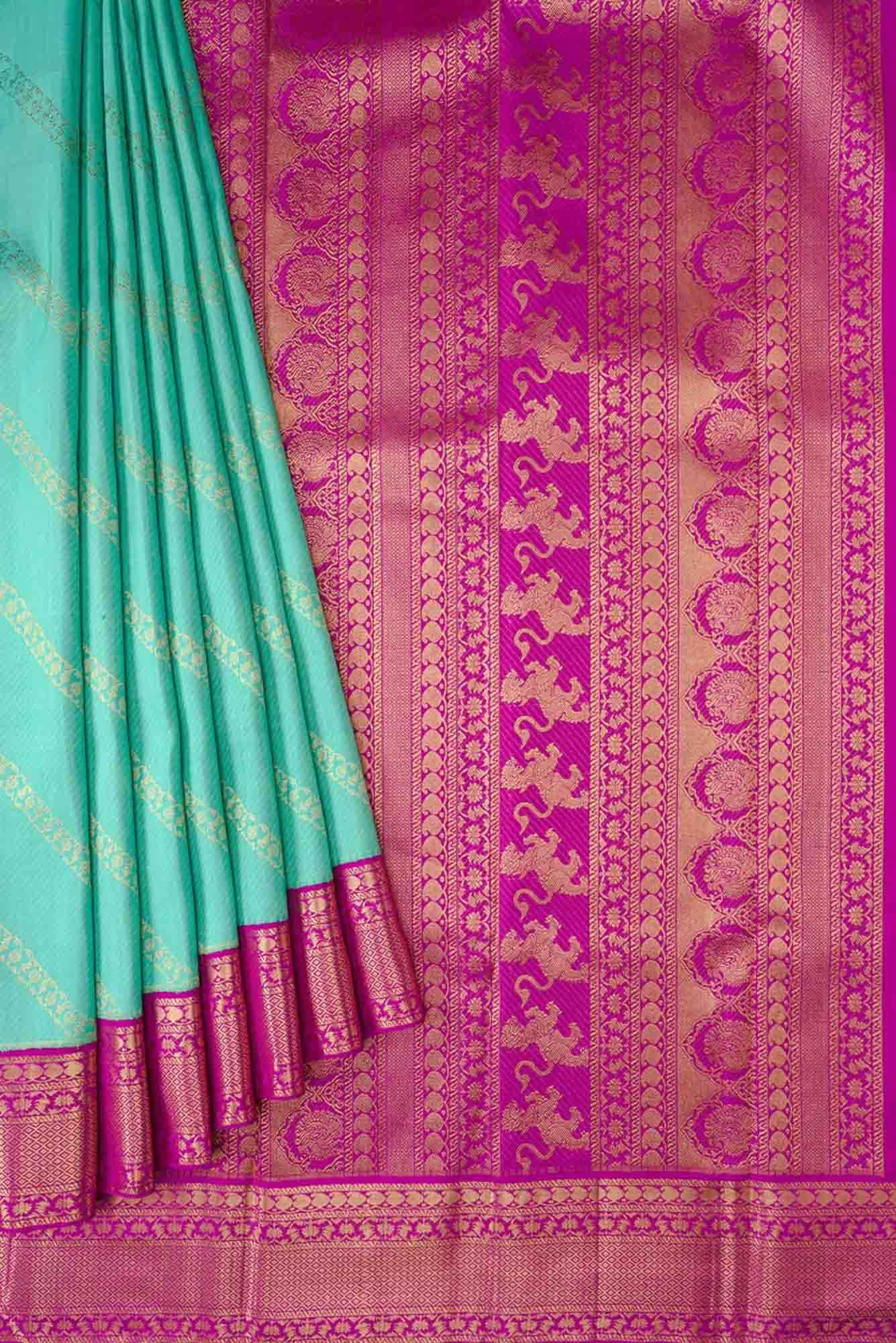 Yamuna-Green Kanchipuram Silk Saree