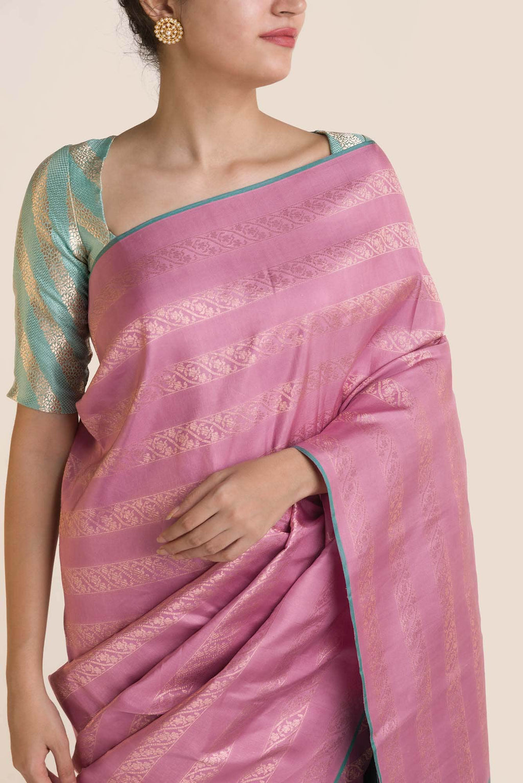 Nayantara-Pink Kanchipuram Silk Saree