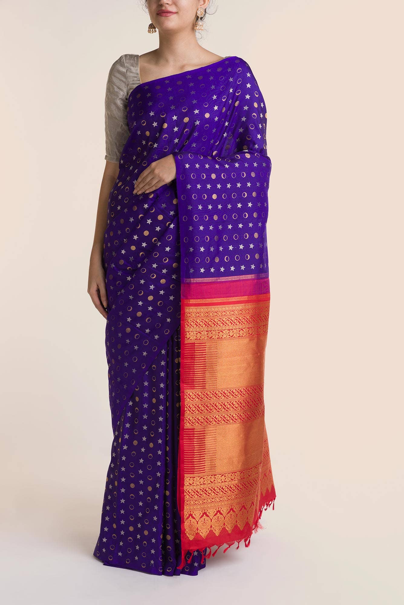 Dakshinayana-Blue Kanchipuram Silk Saree