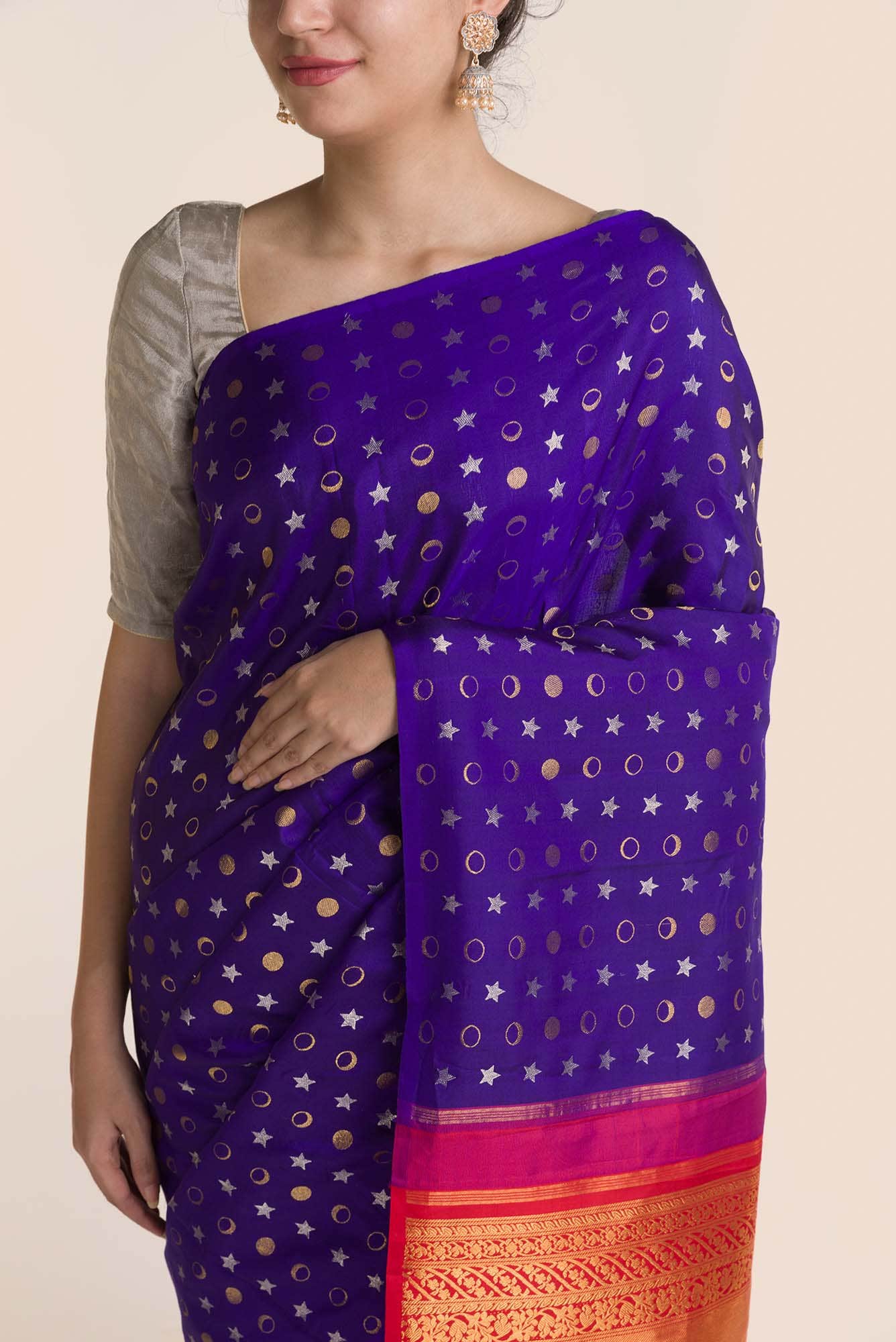 Dakshinayana-Blue Kanchipuram Silk Saree