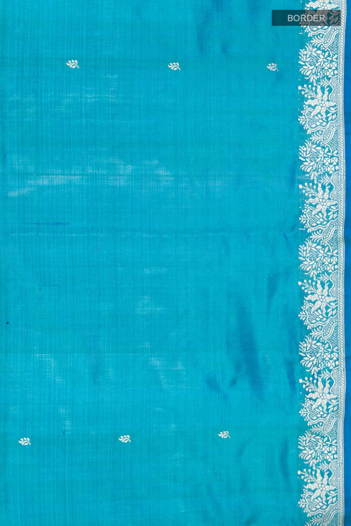 Blue Banarasi Katan Silk Saree