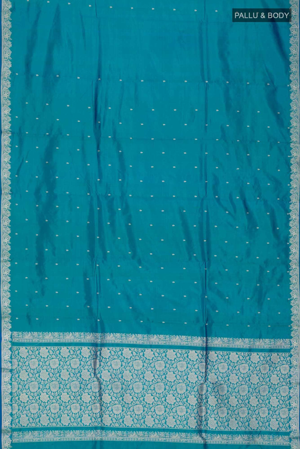 Blue Banarasi Katan Silk Saree