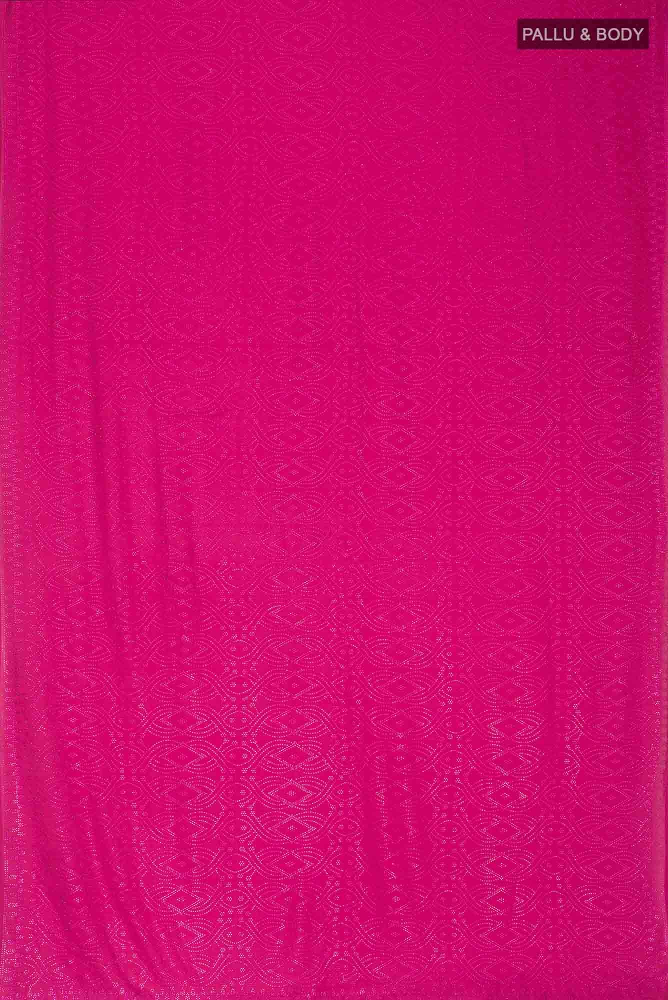 Pink Blended Satin Silk Saree