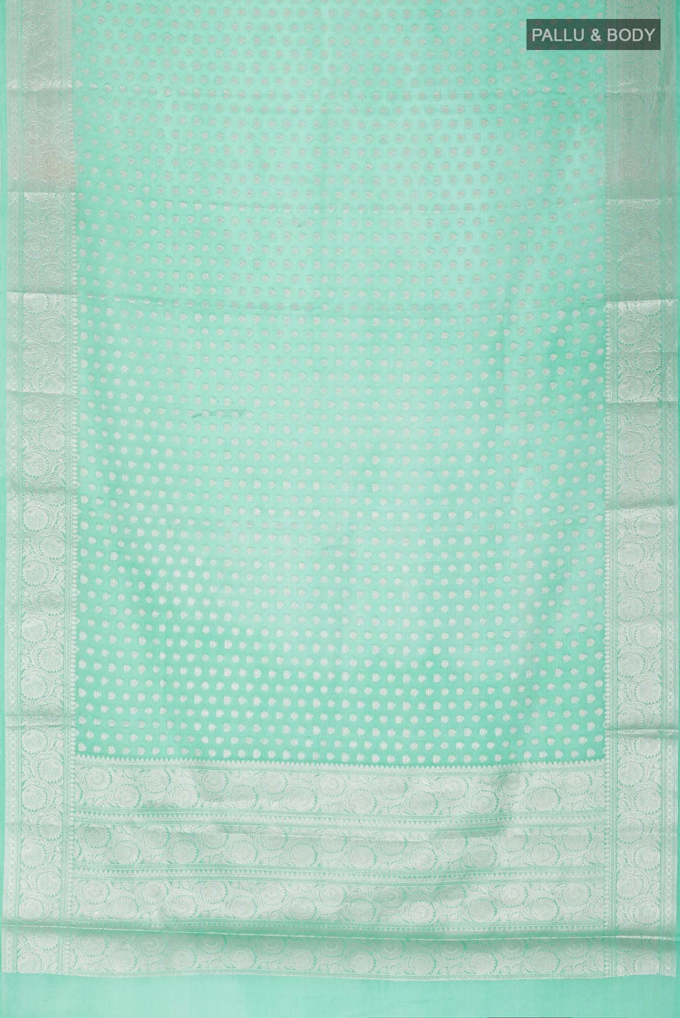 Green Blended Art Silk Saree