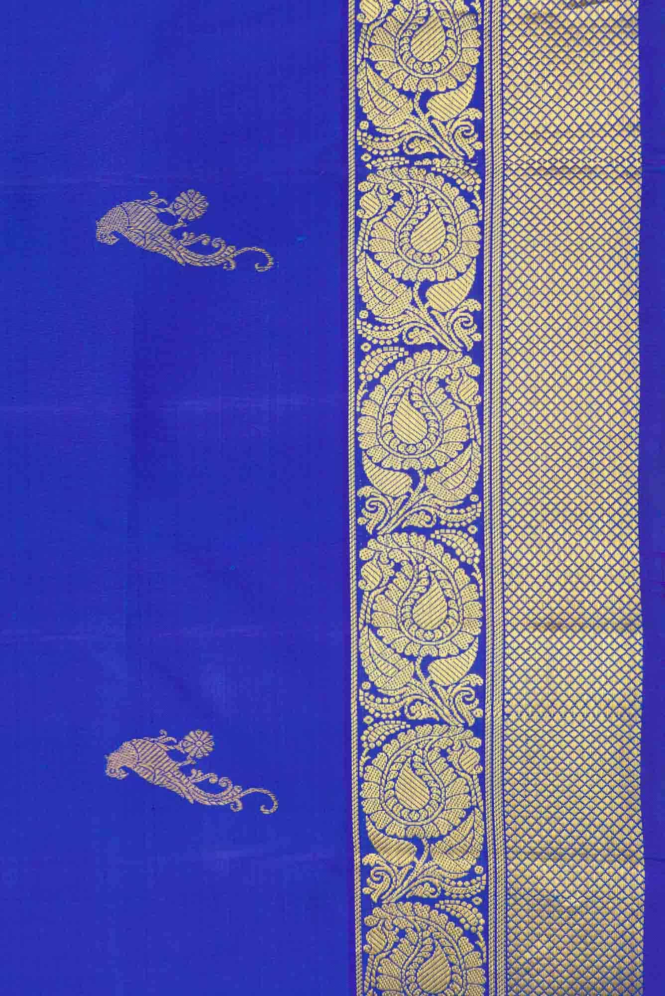 Blue Kanchipuram Silk Saree