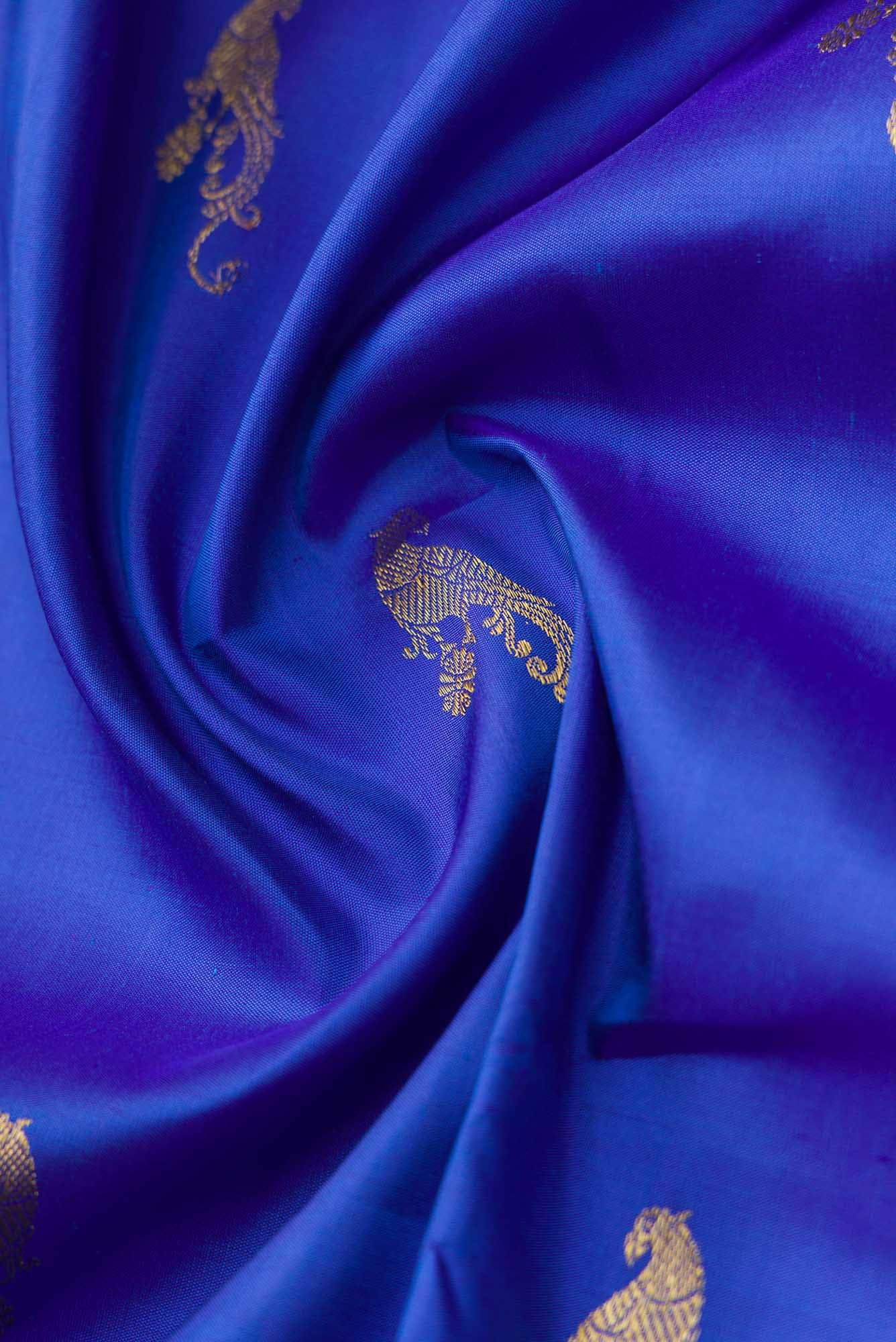 Blue Kanchipuram Silk Saree