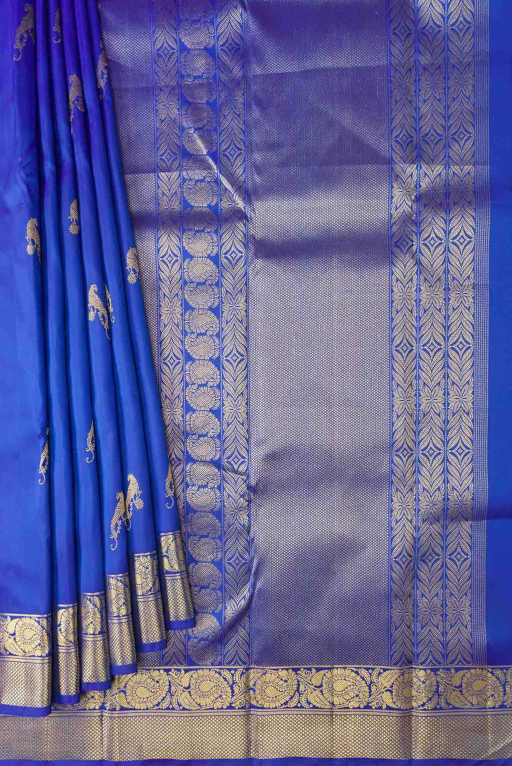 Blue Kanchipuram Silk Saree