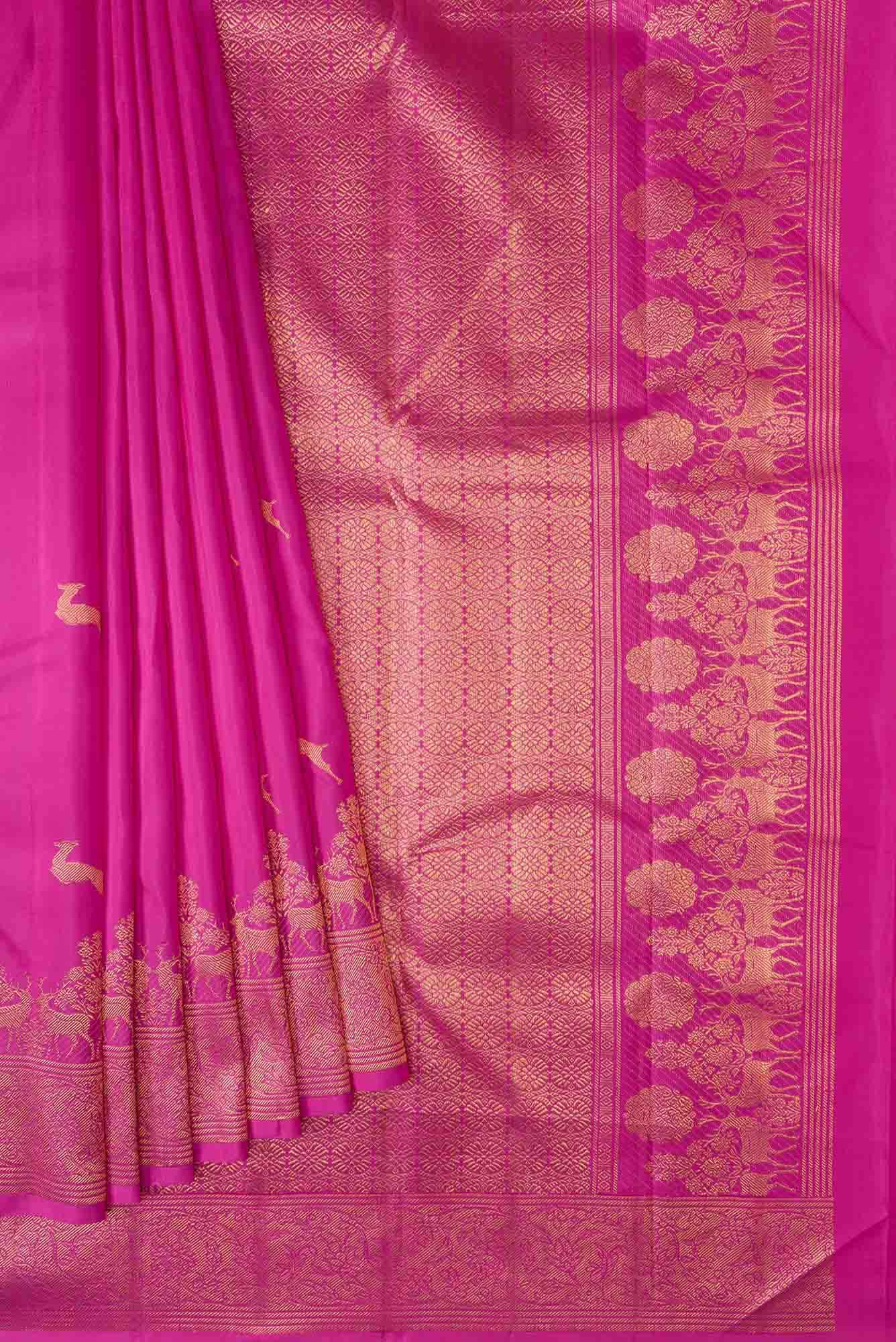 Mrignayani-Pink Kanchipuram Silk Saree