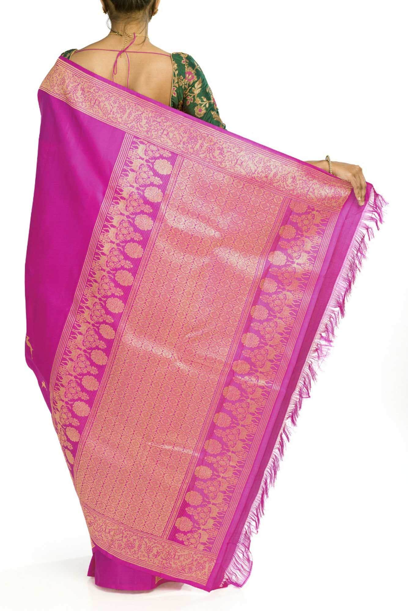 Mrignayani-Pink Kanchipuram Silk Saree