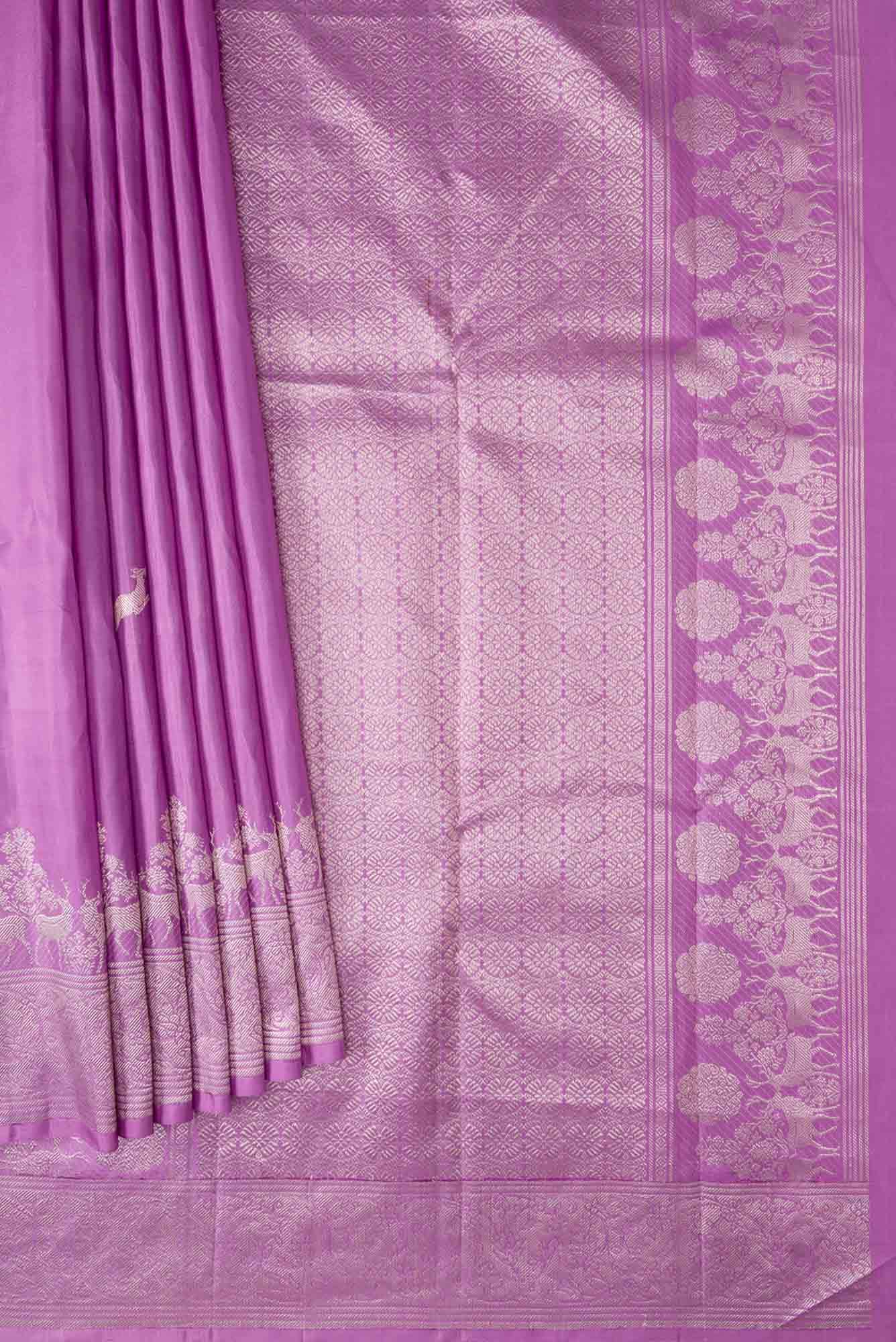 Mrignayani-Lavender Kanchipuram Silk Saree