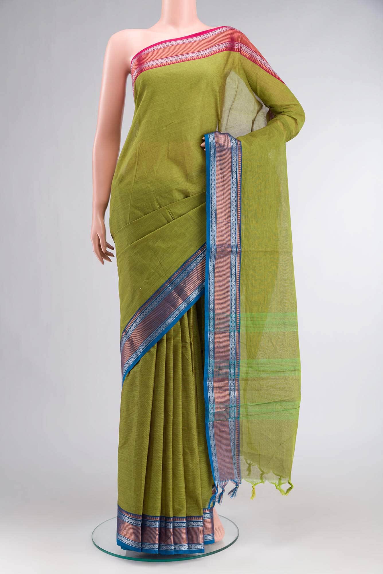 Green Chettinad Cotton Saree