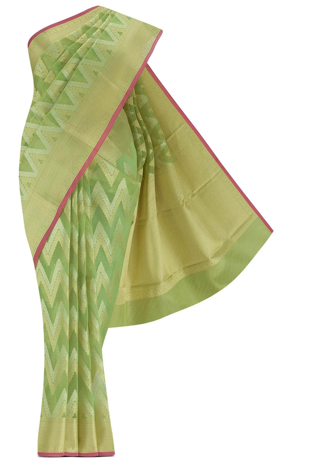 Green Blended Kota Cotton Saree
