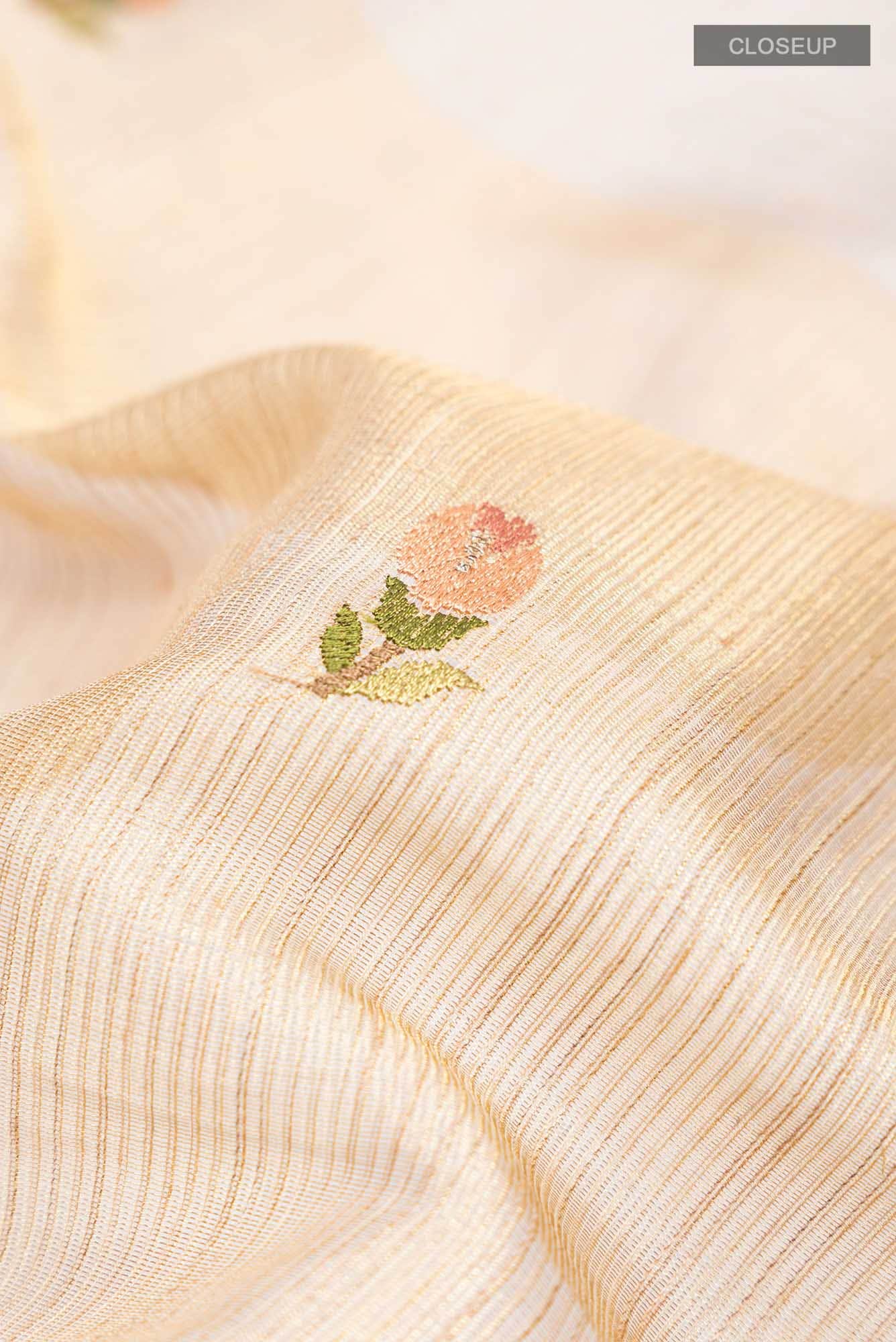 Gold Blended Cotton Saree