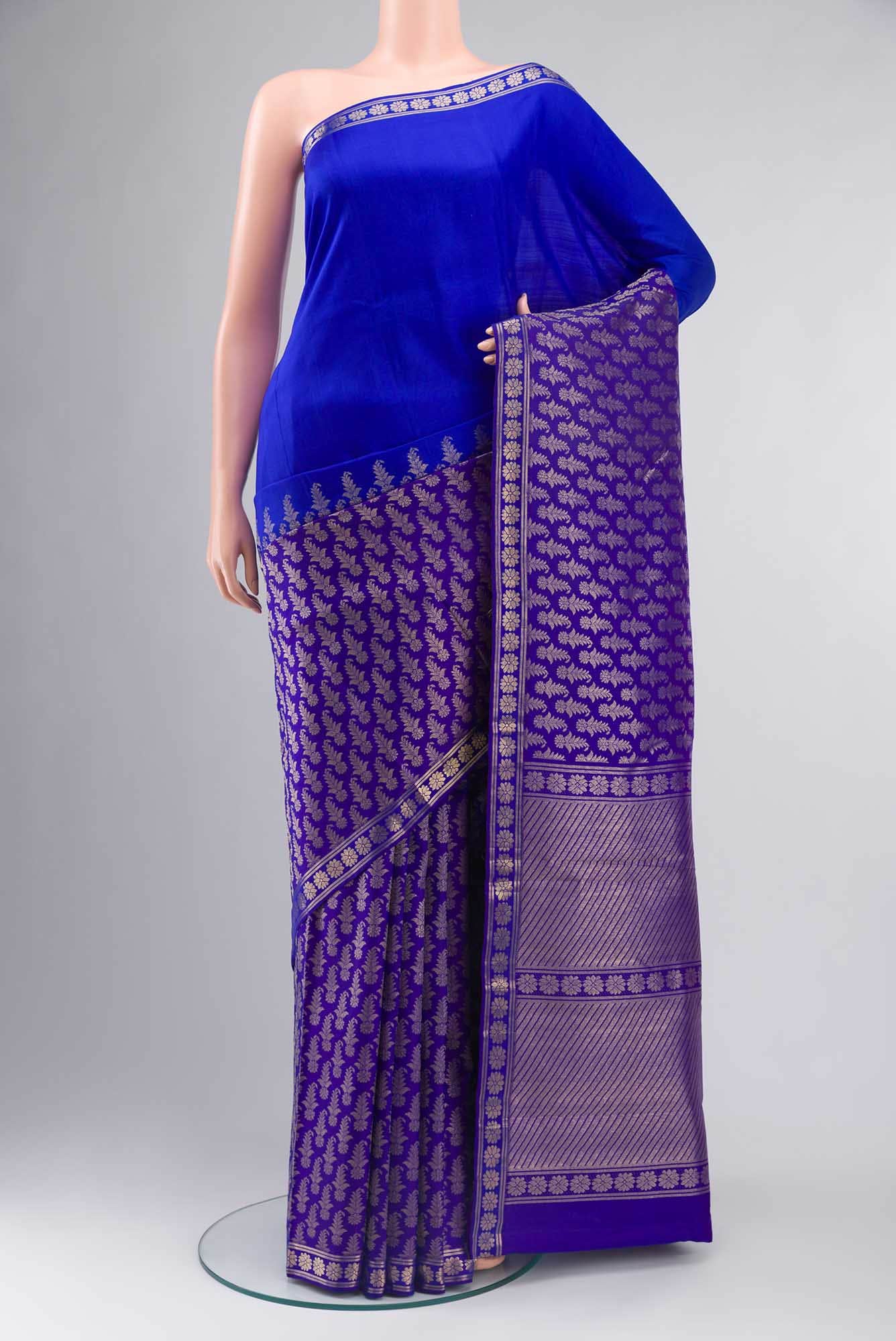 Royal Blue Kanchipuram Silk Saree