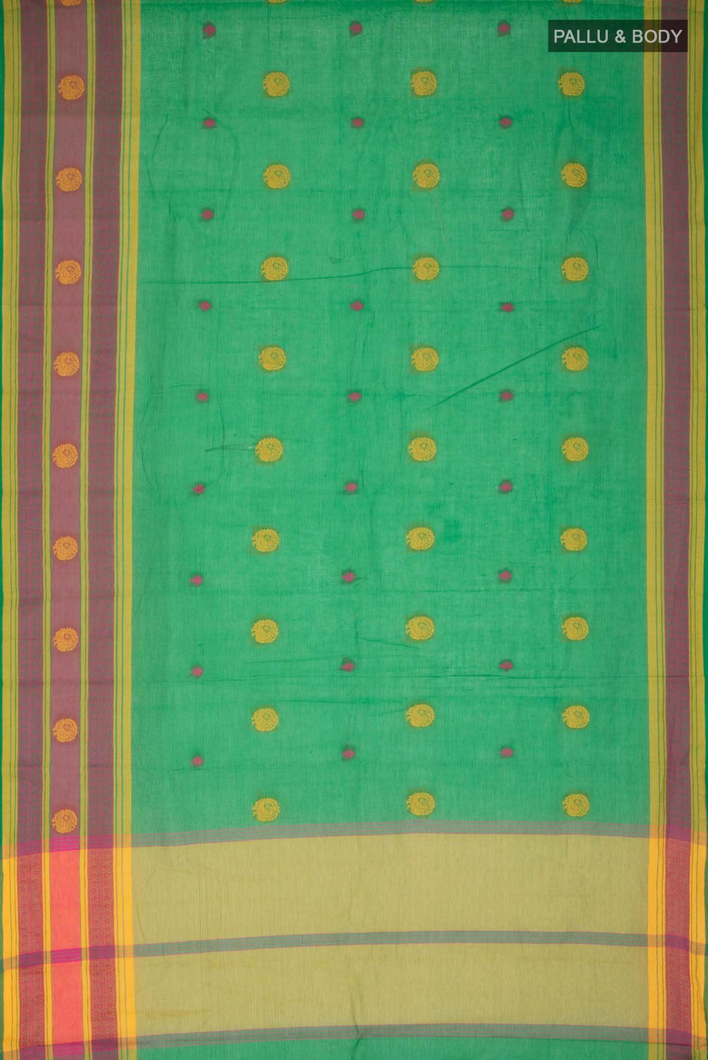 Green Kanchi Cotton Saree