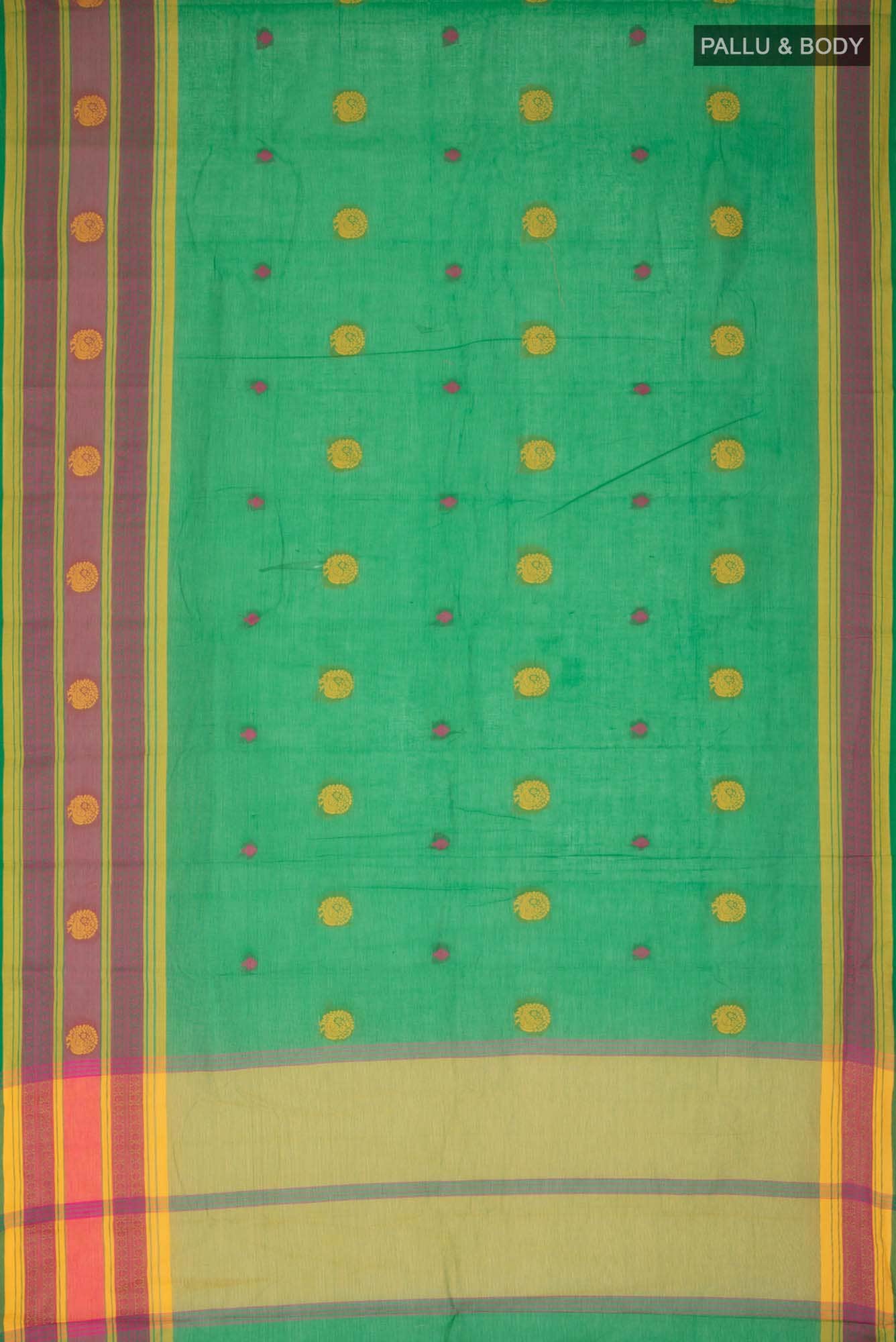 Green Kanchi Cotton Saree