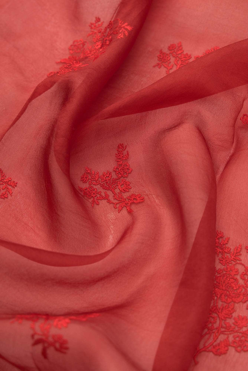 Peonia Maroon floral design saree from Embroidered Romance Collection by Nalli