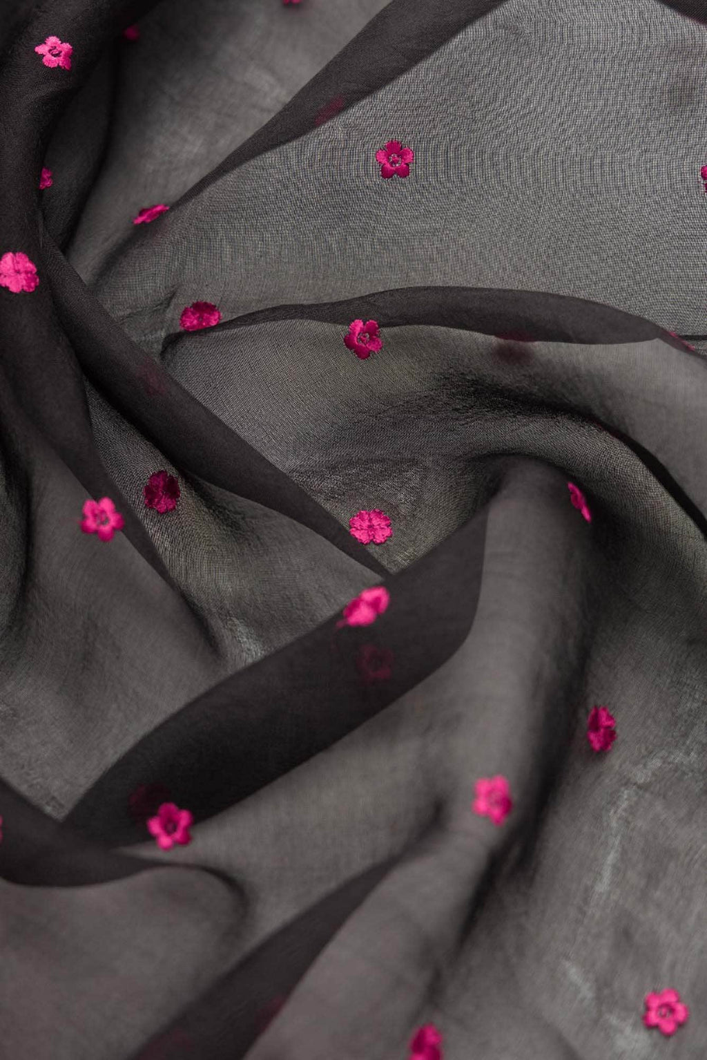 Lover's Lush-Black Pure Organza Silk Saree