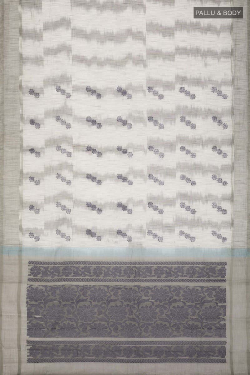 Grey Kanchi Cotton Saree