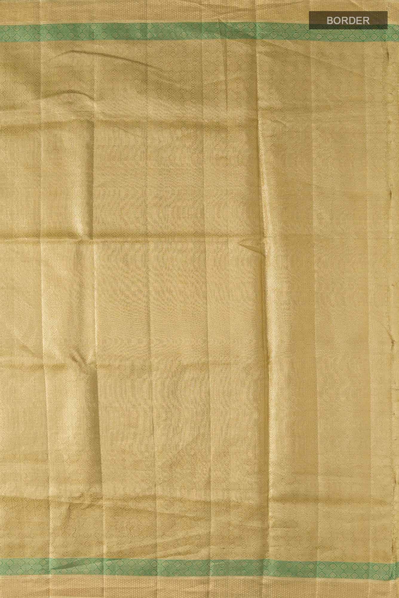 Gold Banarasi Tussar Silk Saree