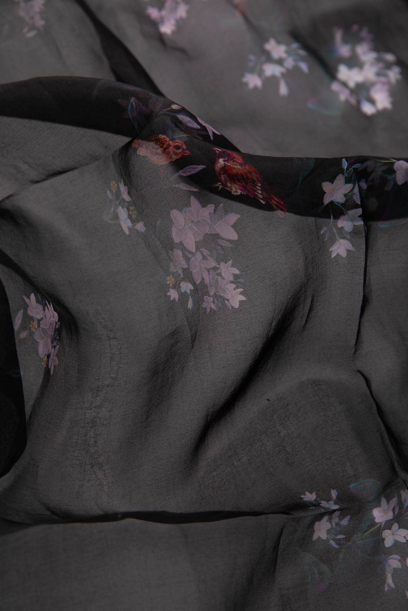 The Sparrows black Stole from Birds of Paradise, Scarves & Stoles Collection