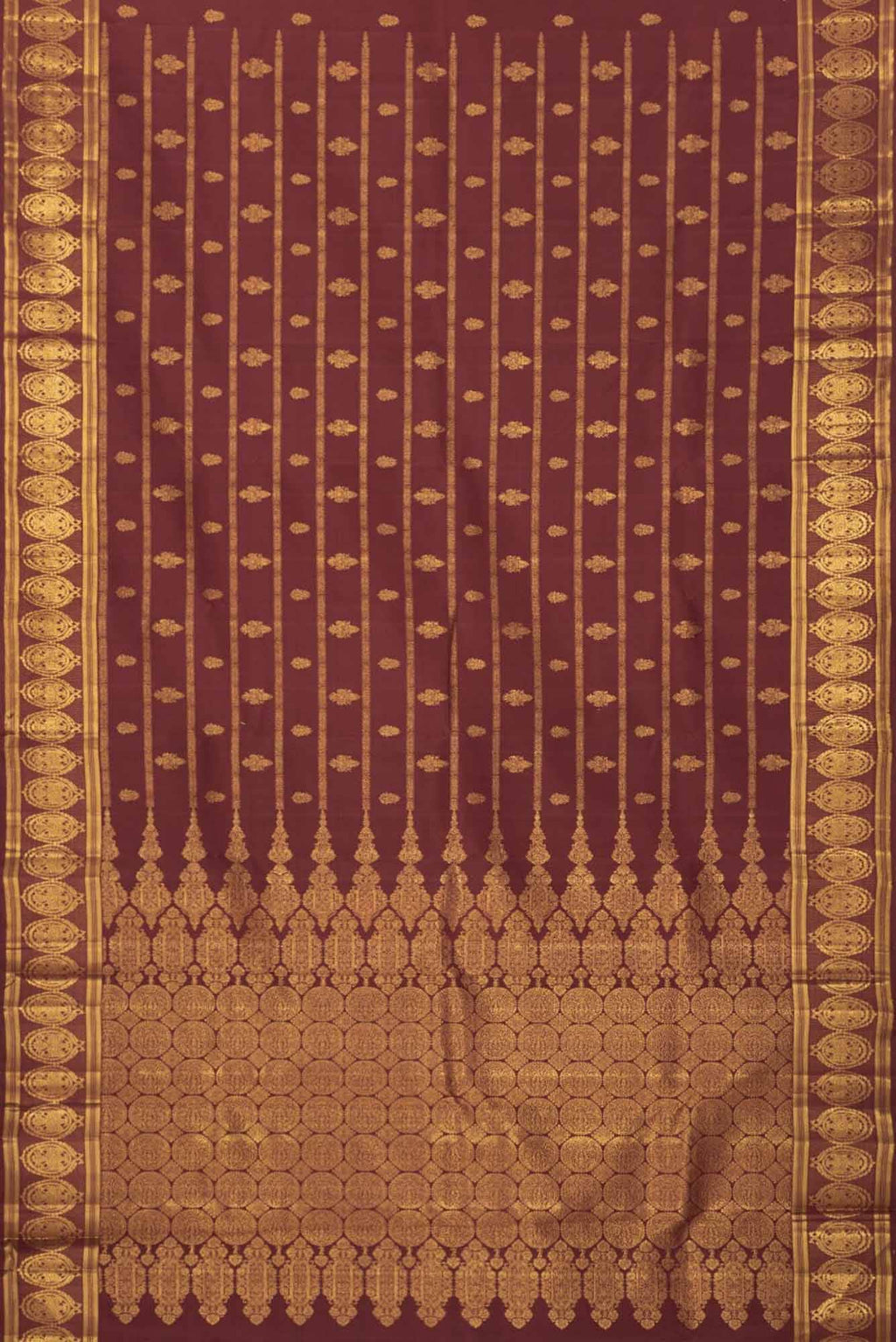 Raasi-Maroon Kanchipuram Silk Saree
