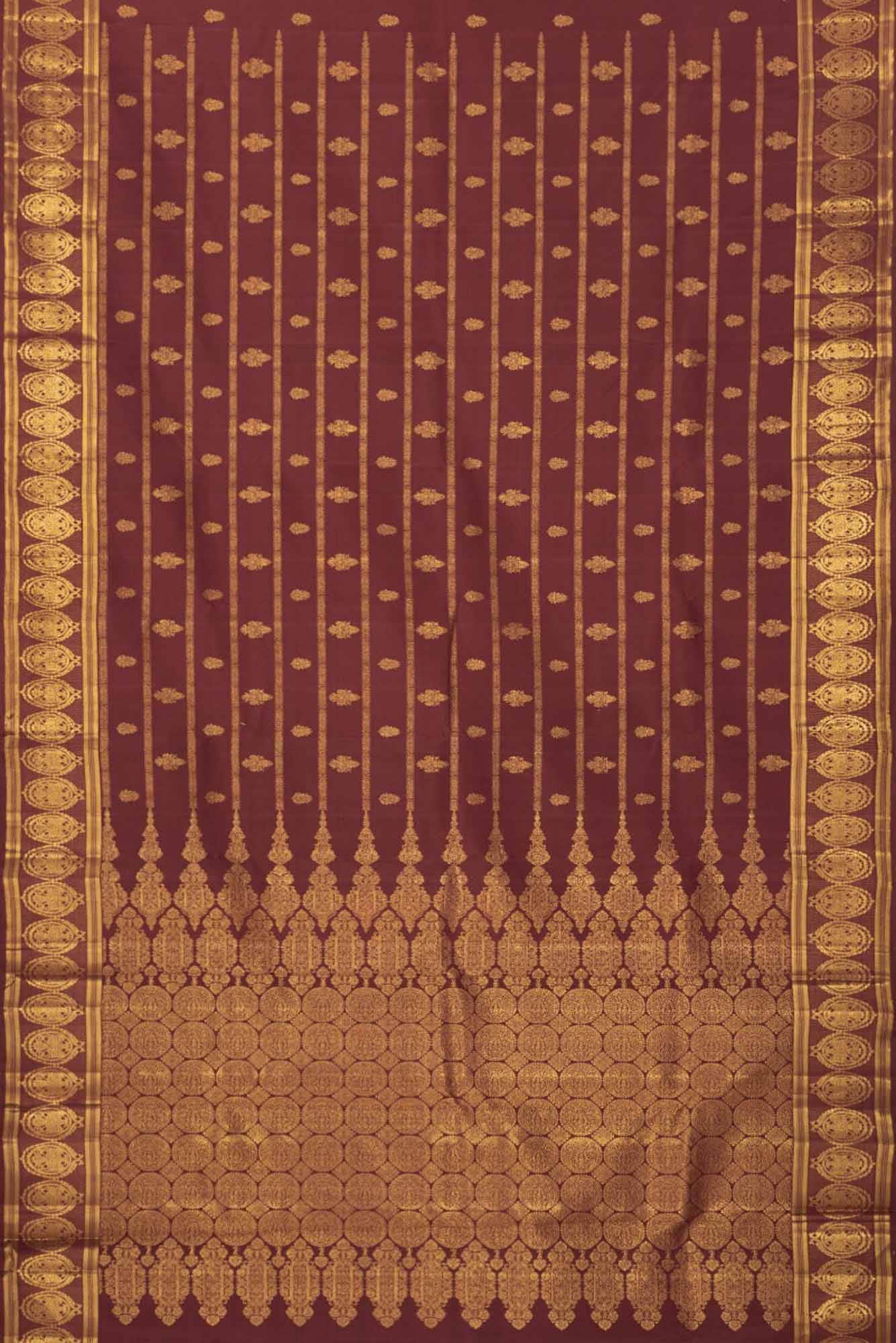 Raasi-Maroon Kanchipuram Silk Saree