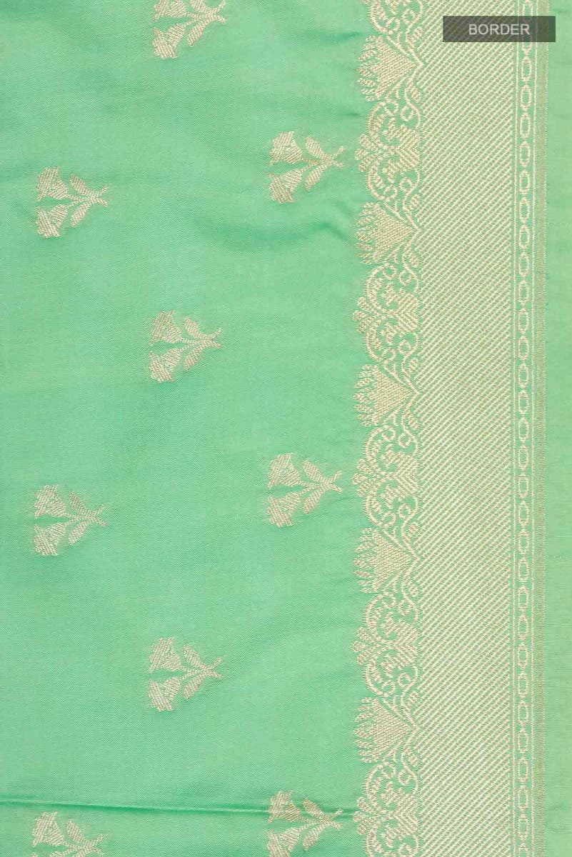 Green Blended Banarasi Silk Saree