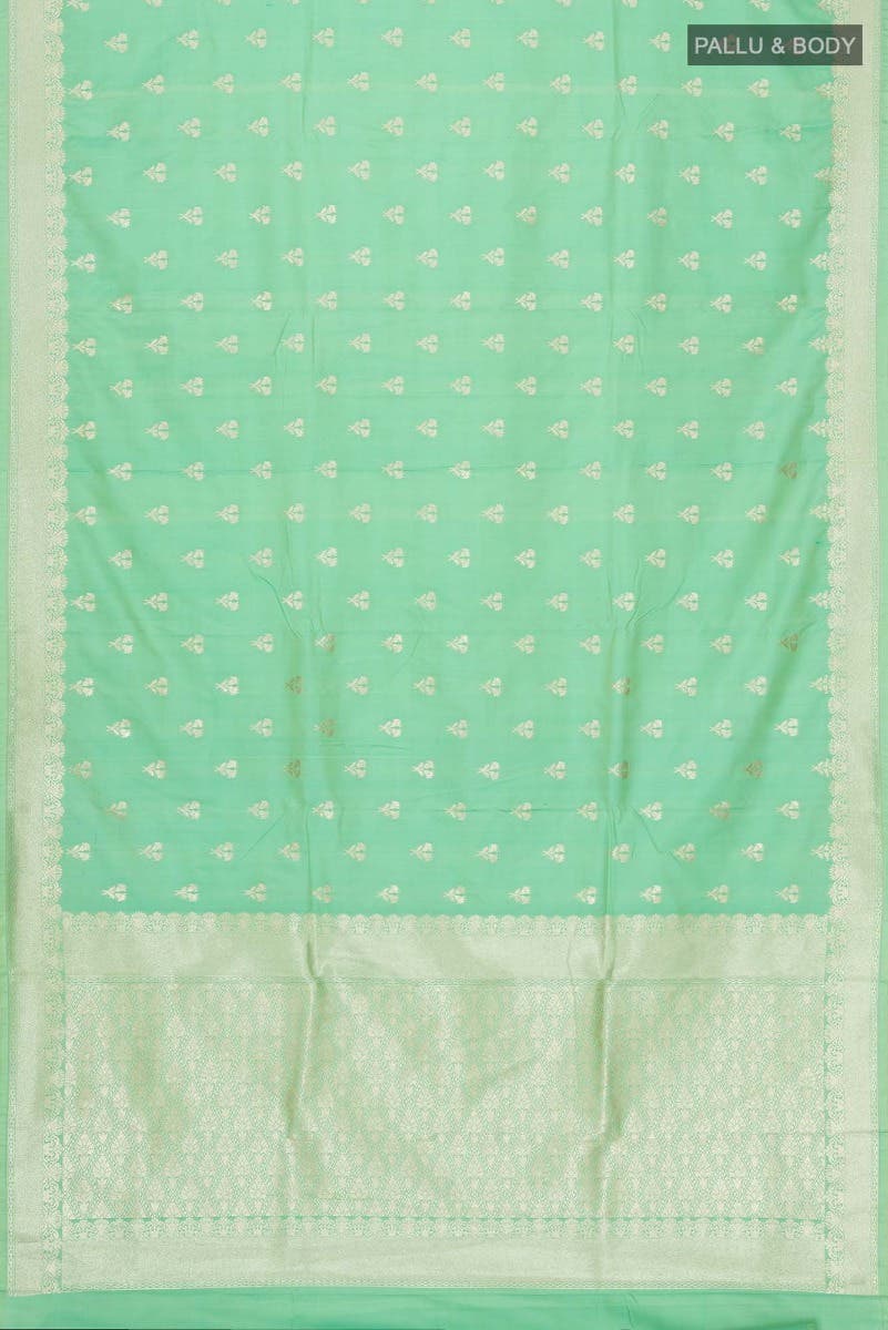 Green Blended Banarasi Silk Saree