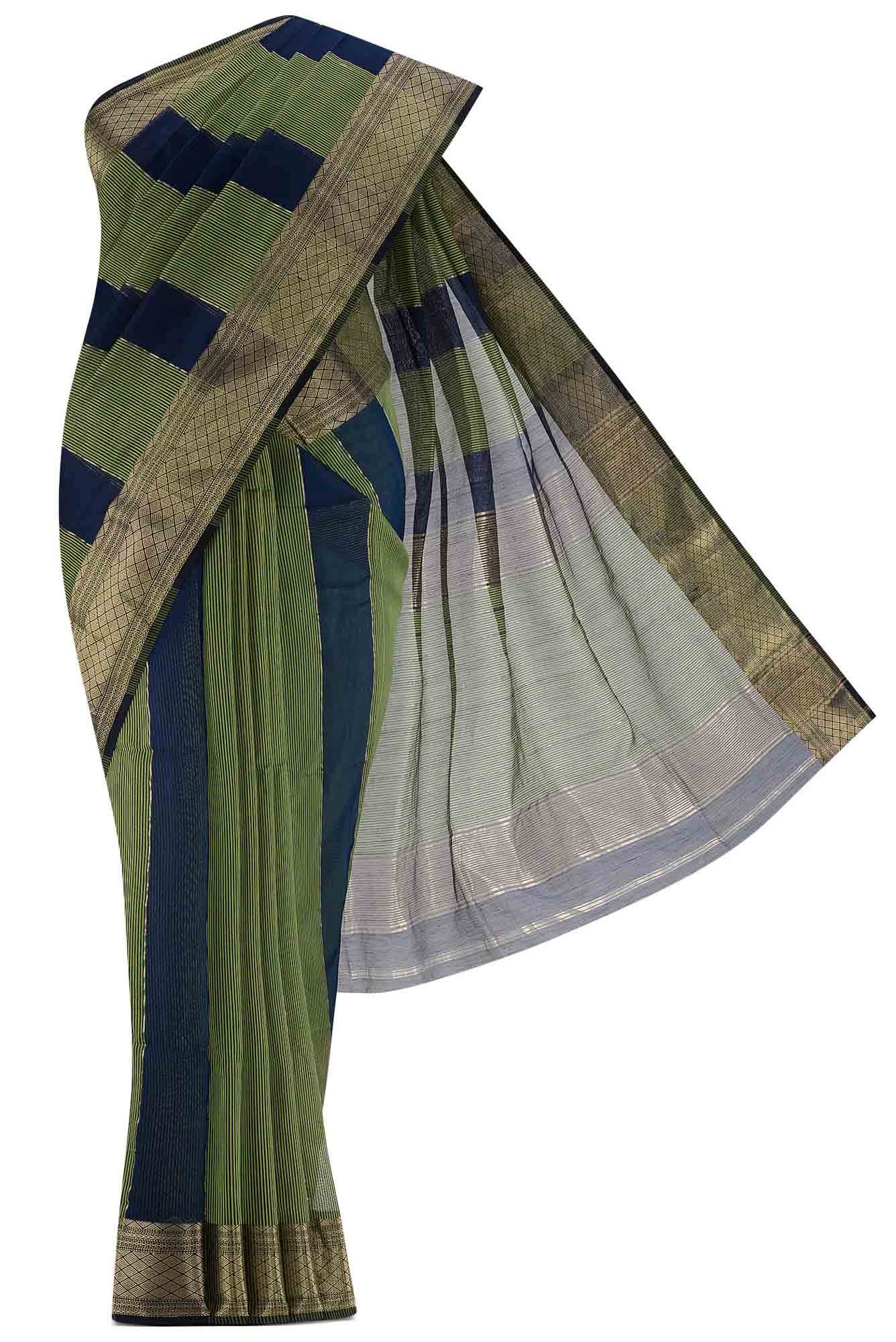 Multi Maheshwari Silk Cotton Saree