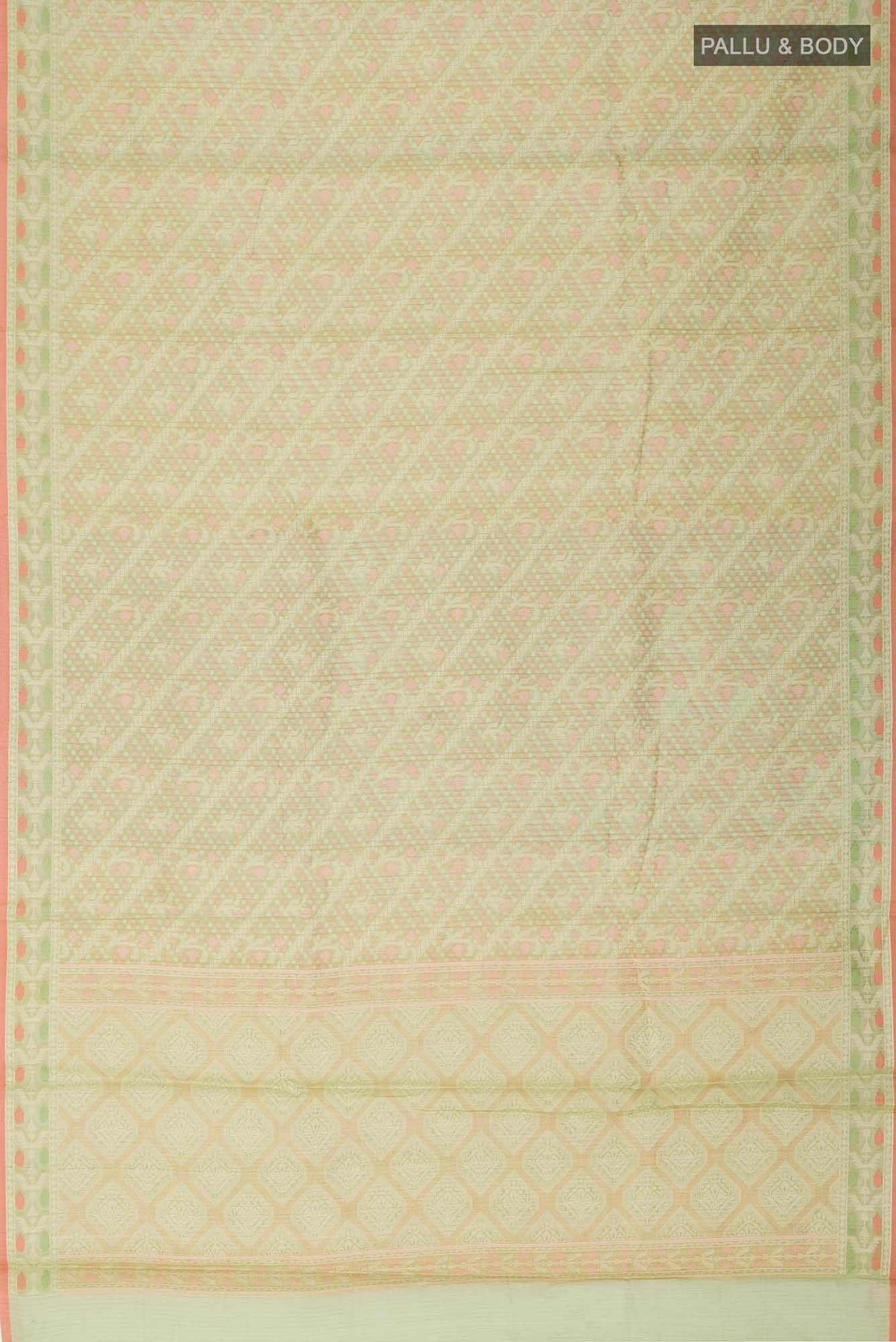 Green Blended Banarasi Silk Cotton Saree
