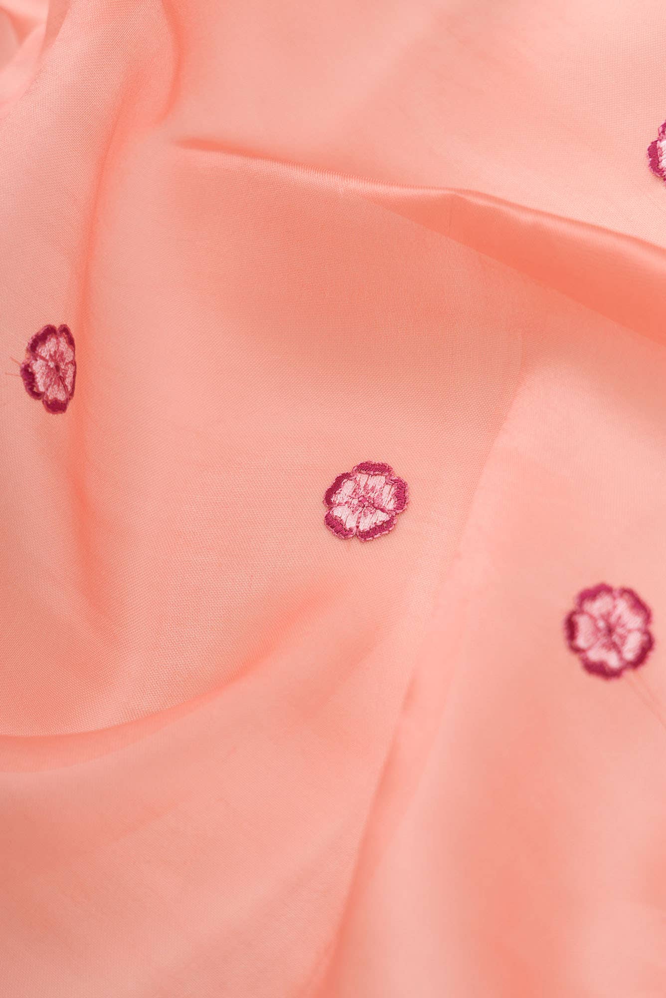 Ethereal Love Orange floral design saree from Embroidered Romance Collection by Nalli