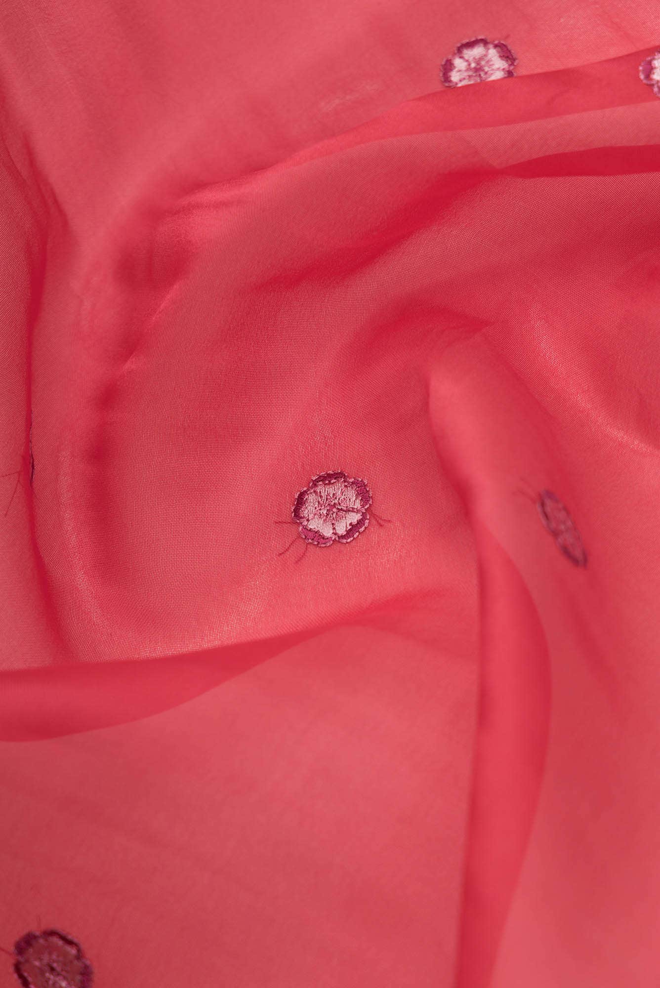 Ethereal Love Red floral design saree from Embroidered Romance Collection by Nalli