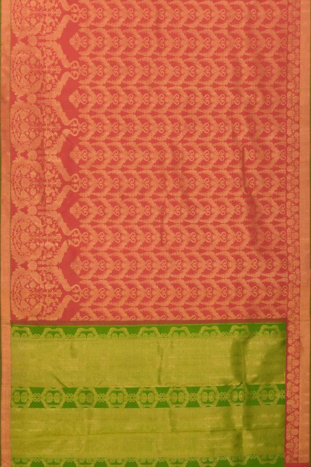 Mayilkan-Red Kanchipuram Silk Saree