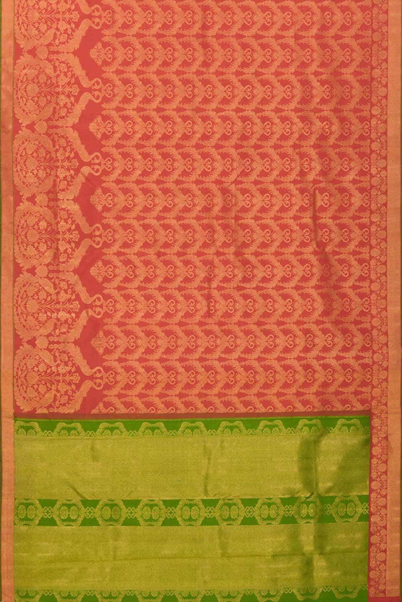 Mayilkan-Red Kanchipuram Silk Saree