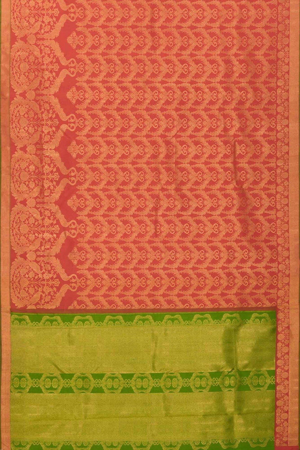 Mayilkan-Red Kanchipuram Silk Saree