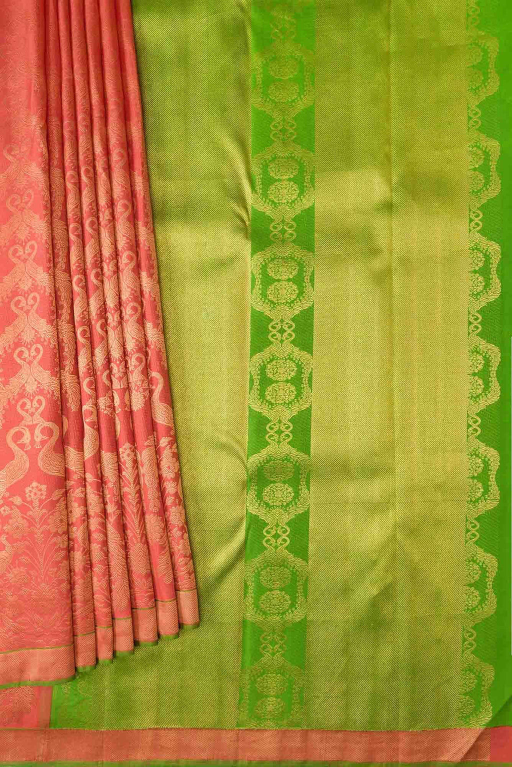 Mayilkan-Red Kanchipuram Silk Saree