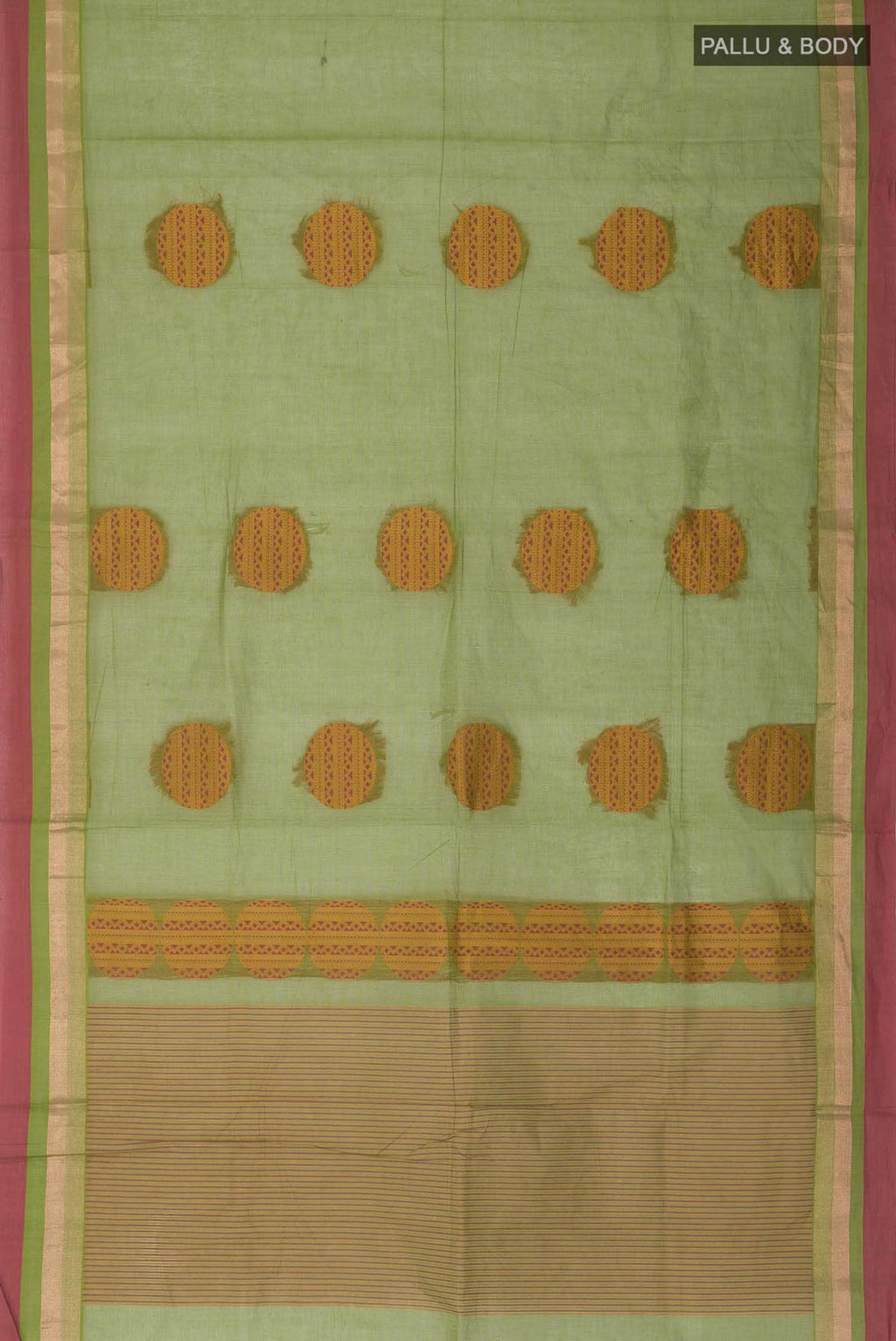 Green Coimbatore Cotton Saree