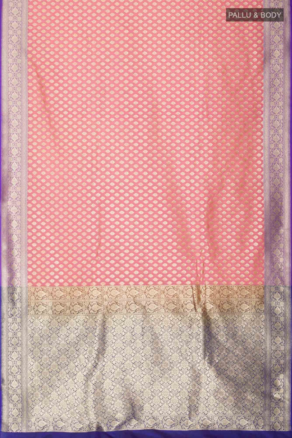 Pink Blended Banarasi Saree