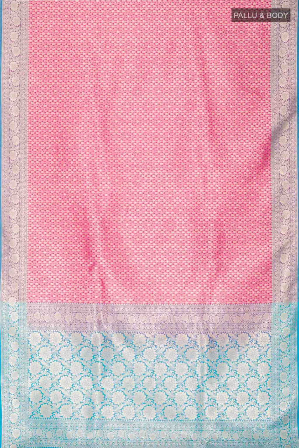 Pink Blended Banarasi Silk Saree