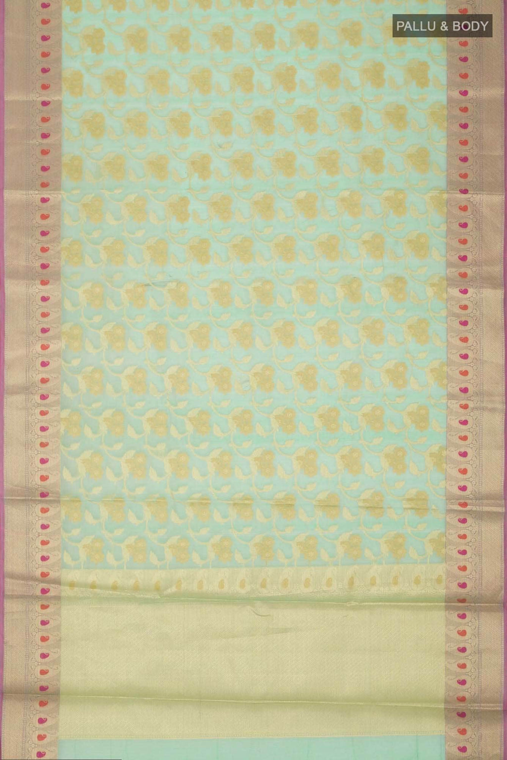 Green Blended Kota Cotton Saree