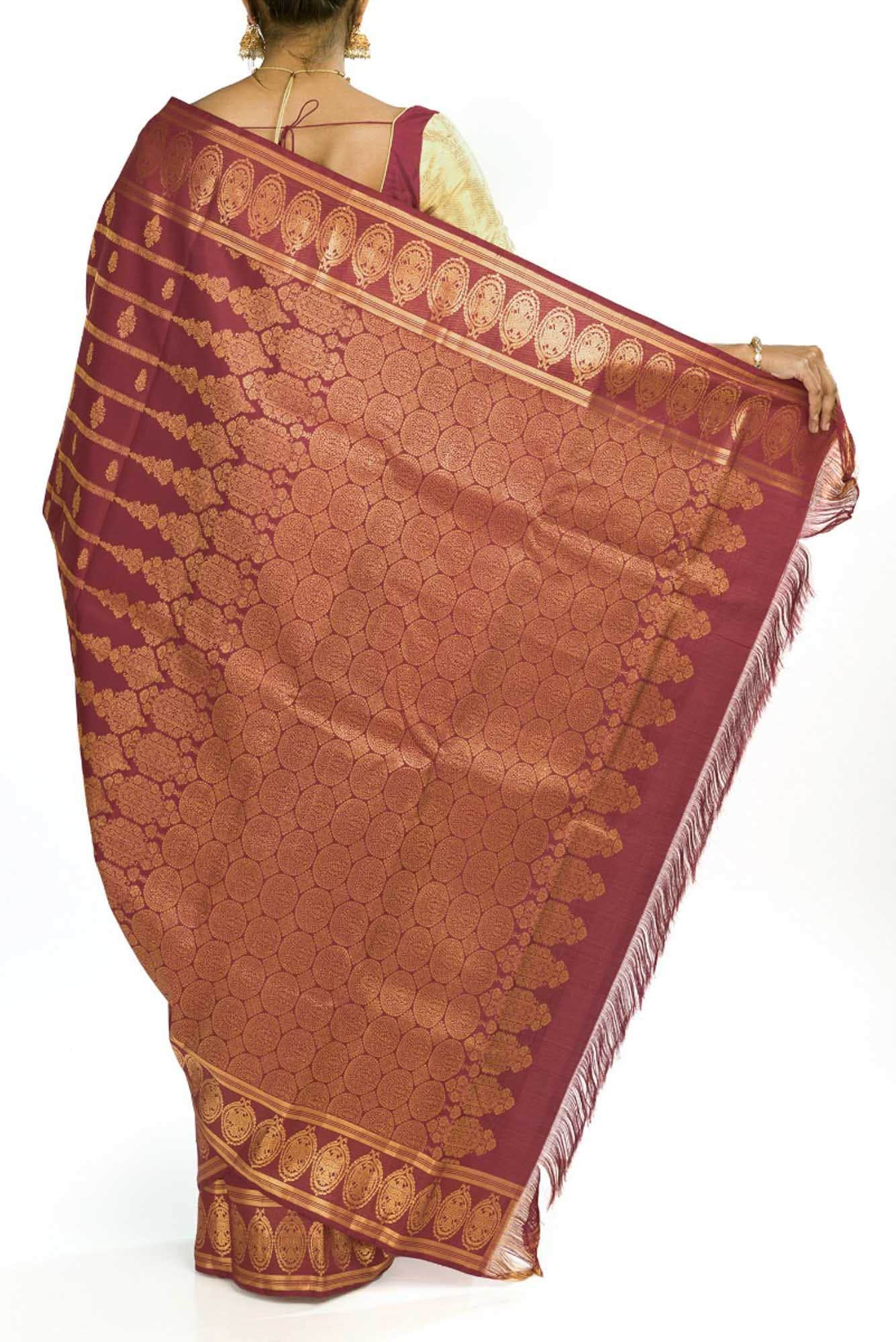 Raasi-Maroon Kanchipuram Silk Saree