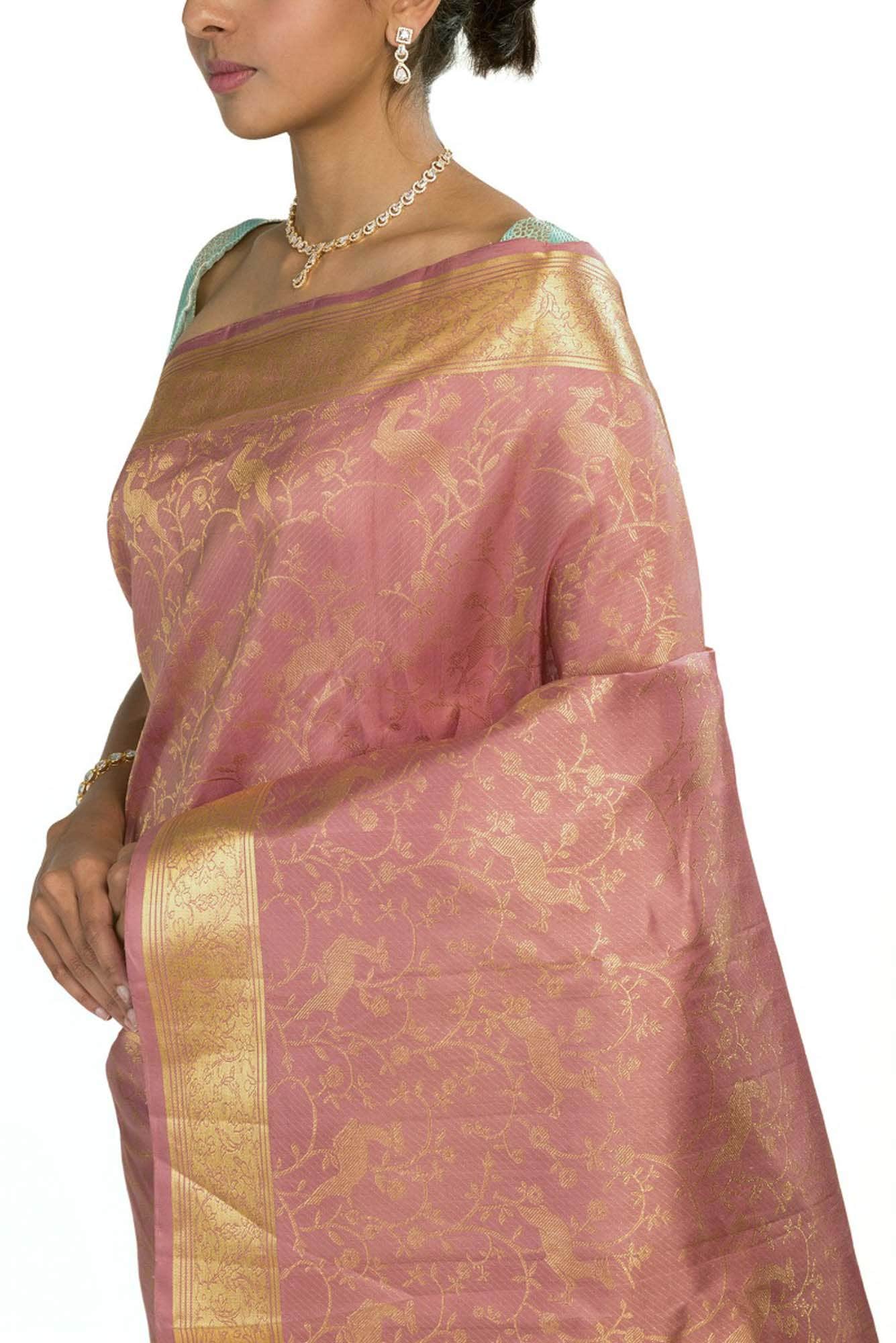 Aaditi-Mauve Kanchipuram Silk Saree