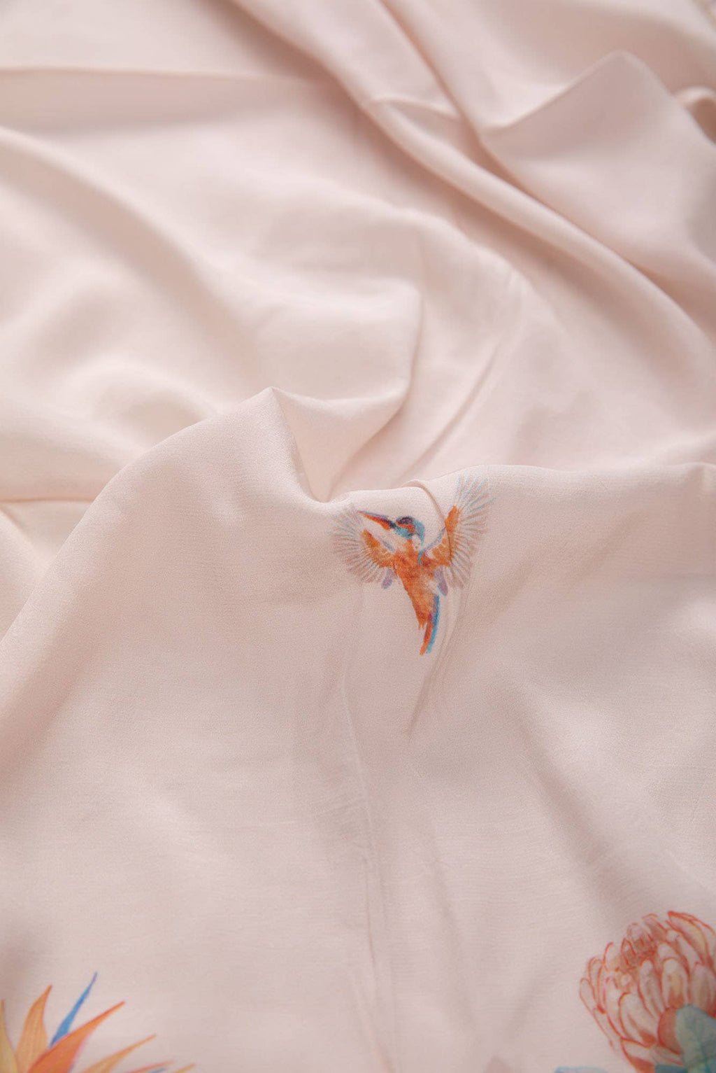 Lovers on the Branch off white Stole from Birds of Paradise, Scarves & Stoles Collection